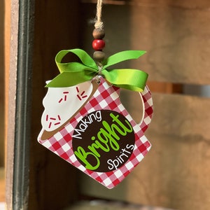 Red Coffee Mug Ornament
