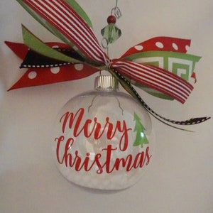 Merry Christmas Ornament Ball