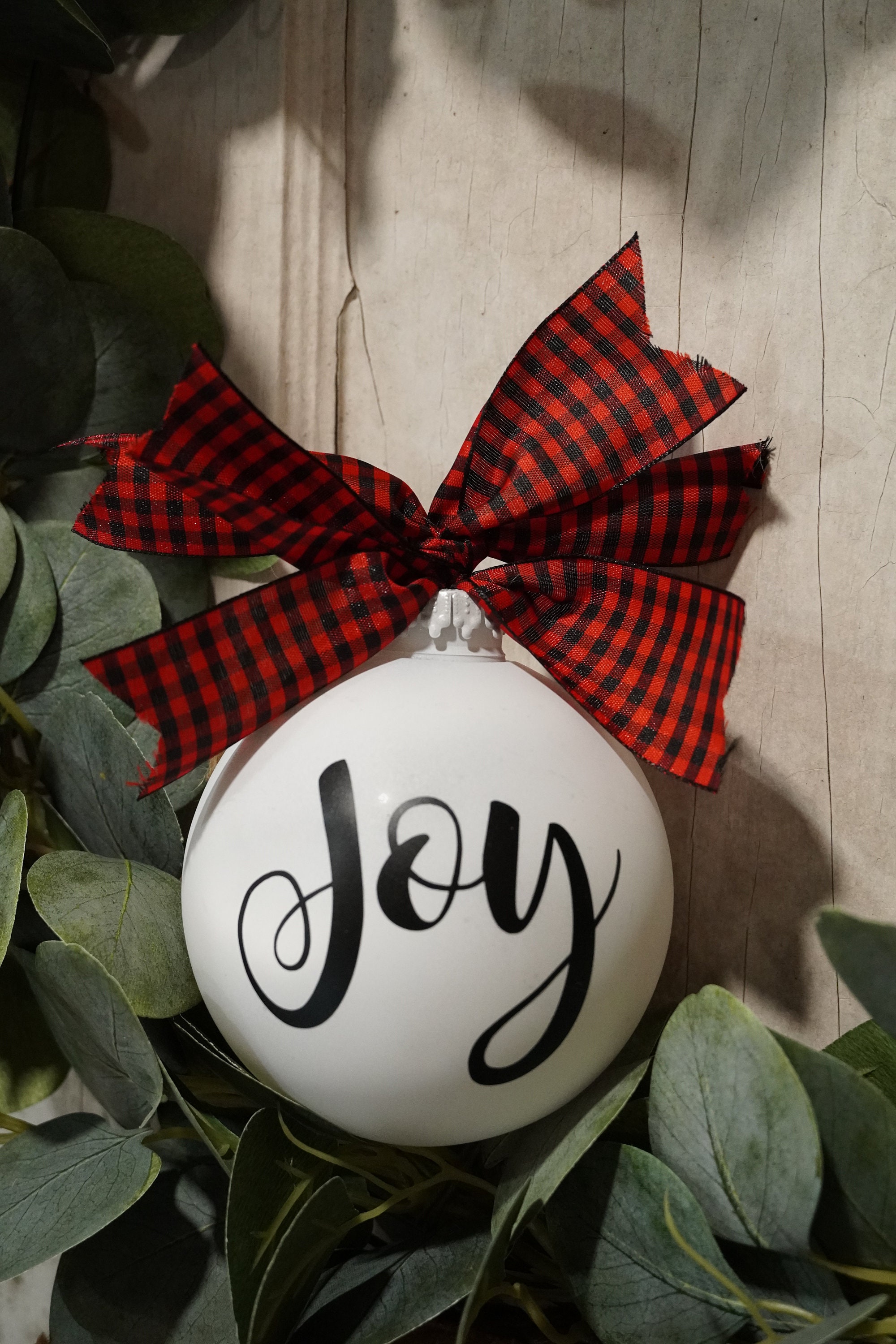 Modern Farmhouse JOY Ornament Etsy