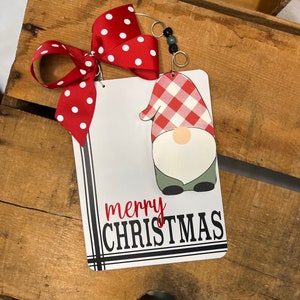 Merry Christmas Gnome Ornament Plaque