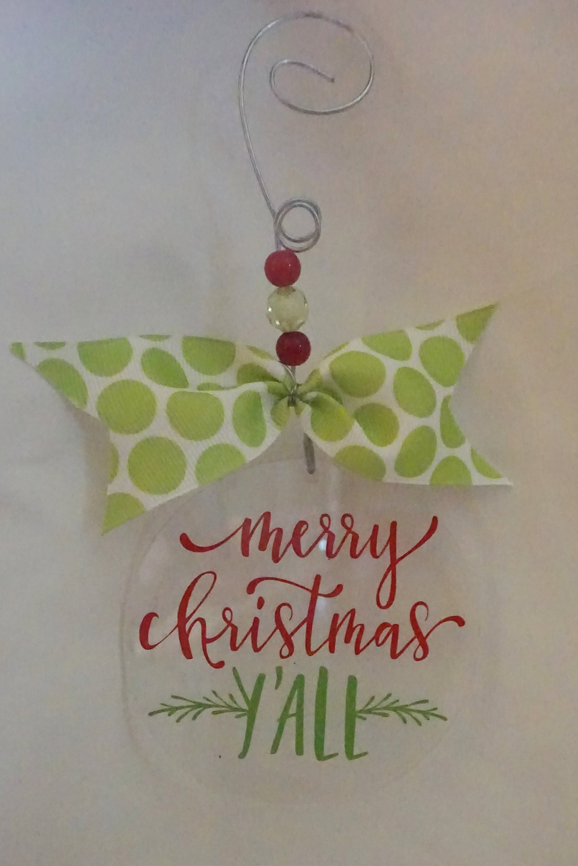 Merry Christmas Yall Ornament 