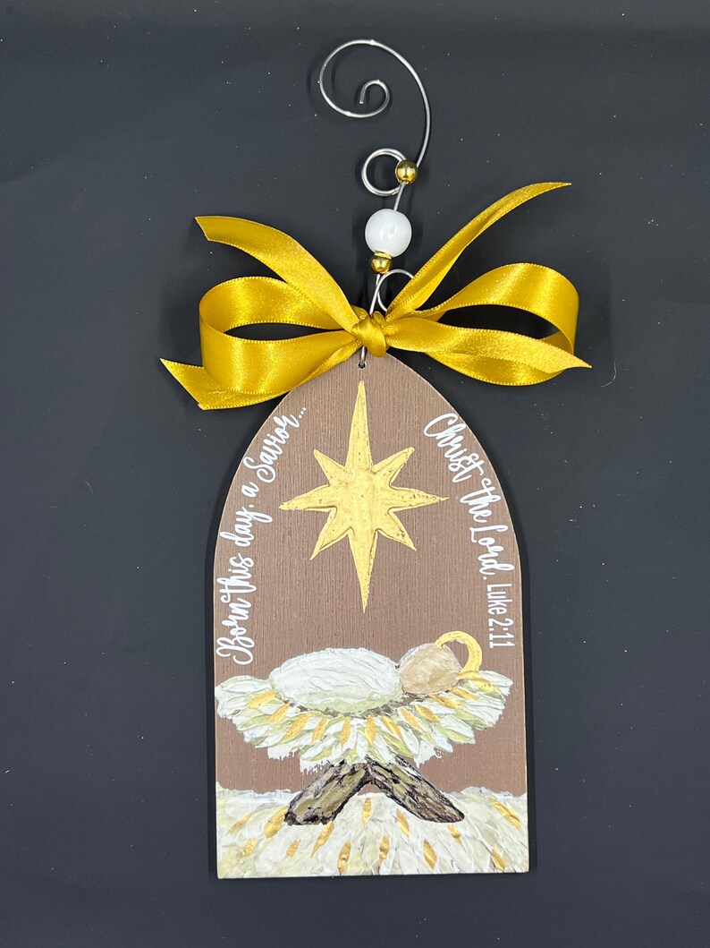 Born This Day A Savior Ornament - Etsy