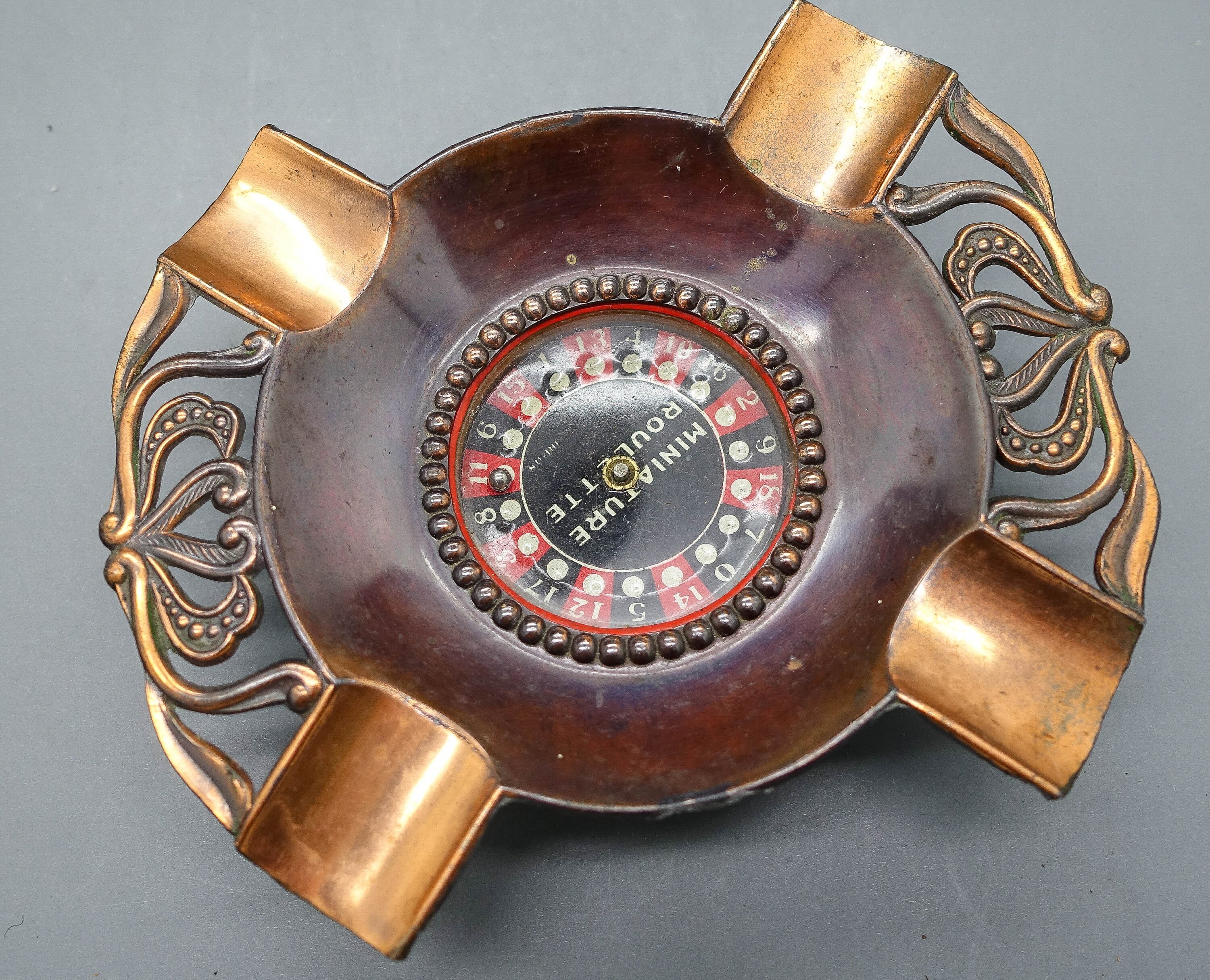 Ornate Copper Roulette Game Ashtray Cigar / Pipe Rest / Etsy
