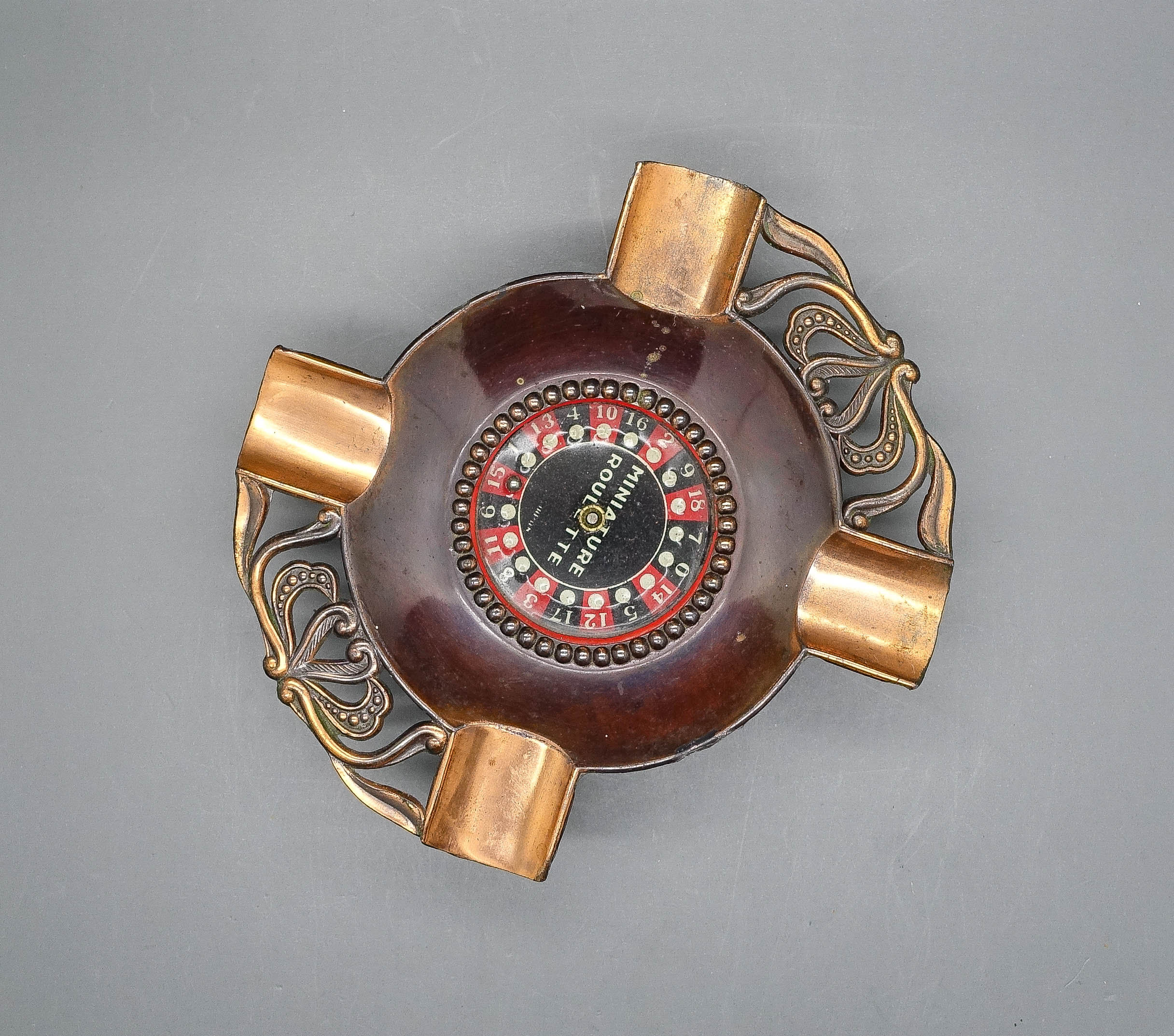 Ornate Copper Roulette Game Ashtray Cigar / Pipe Rest / Etsy
