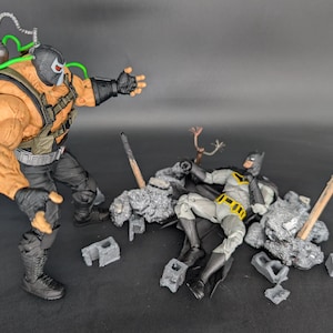 CRUMBLED  action figure display.  Figures NOT INCLUDED.  (Free shipping)