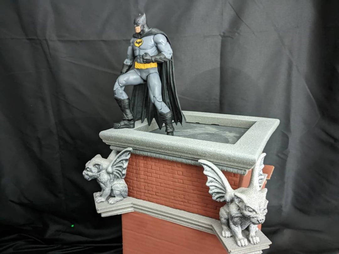 Batman ROOFTOP Action Figure Display Etsy