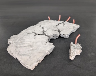 Busted concrete block. (free shipping)