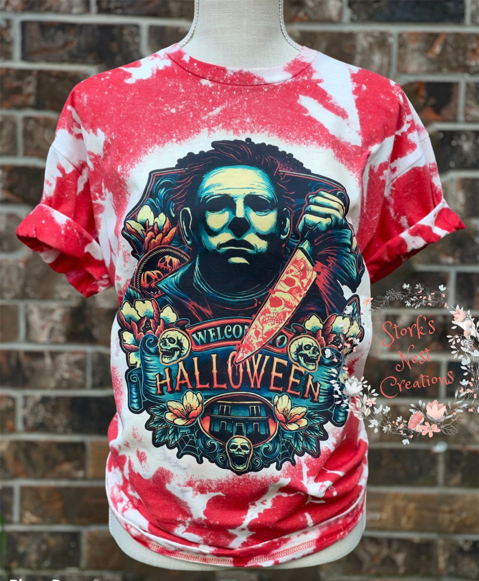 halloween t shirts with bleach