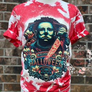 HALLOWEEN/ Michael Myers bleached shirt / HALLOWEEN bleached shirt/ custom shirts / gift ideas for her / scary movie shirt