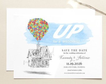 UP House Save the Date Card: Fairytale Wedding (Set of 25)