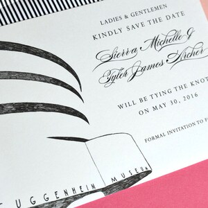 Guggenheim Museum Save the Date Cards: NYC Wedding Invitations