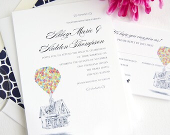 Disney Up Invitation Etsy