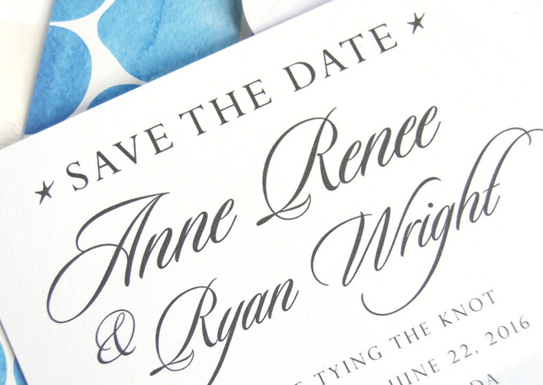 Key West Skyline Hand Drawn Save the Date Cards set of 25 cards