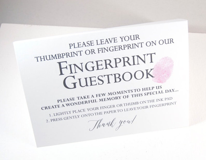 Fingerprint Guestbook Pine Tree Thumbprint Alternative Guest Book Rehearsal Dinner Party Supplies Wedding Guestbooks Bridal Showers