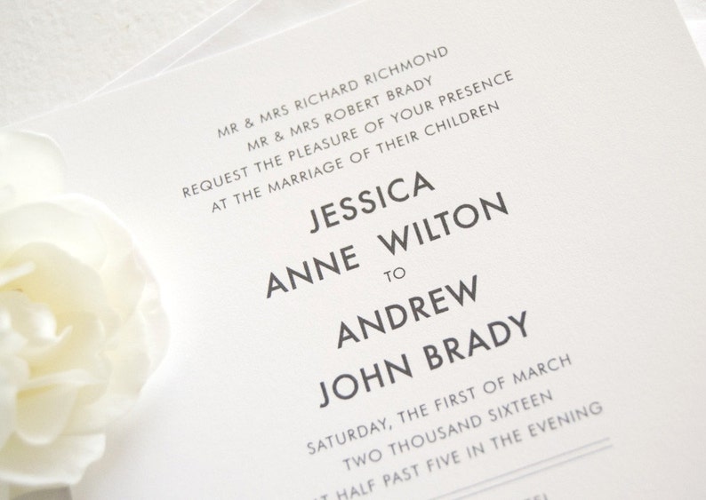 New York City Skyline Wedding Invitation New York Wedding Etsy