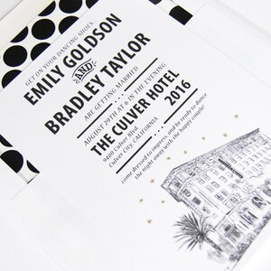 Culver Hotel Wedding Invitation Package (Sold in Sets of 10 Invitations, RSVP Cards + Envelopes)