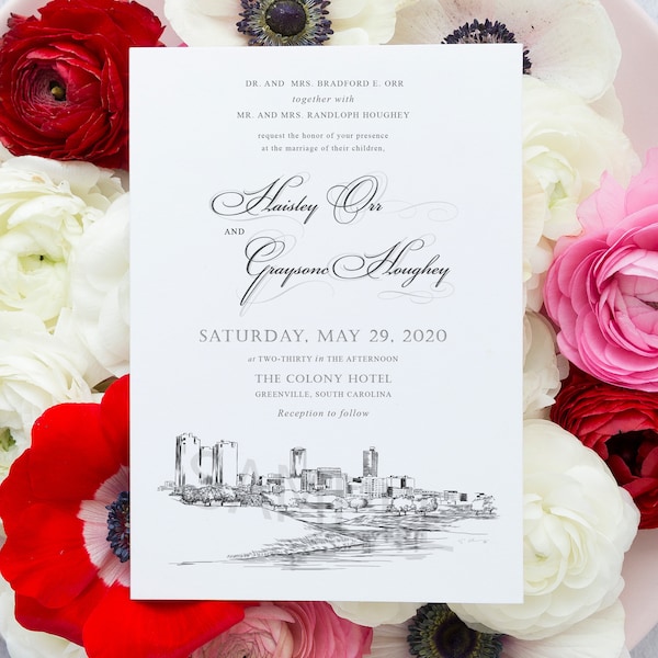 Fort Worth Wedding Invitations Etsy