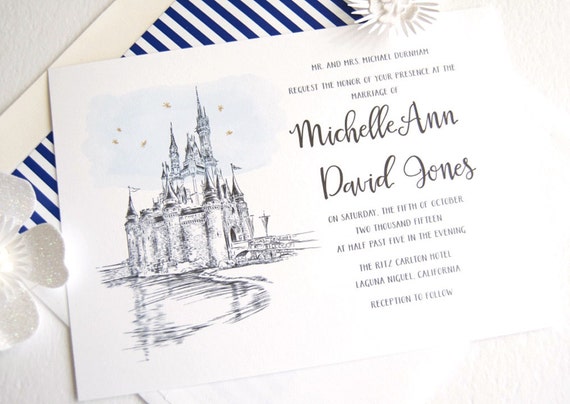 Disney World Cinderella S Castle Fairytale Wedding Etsy