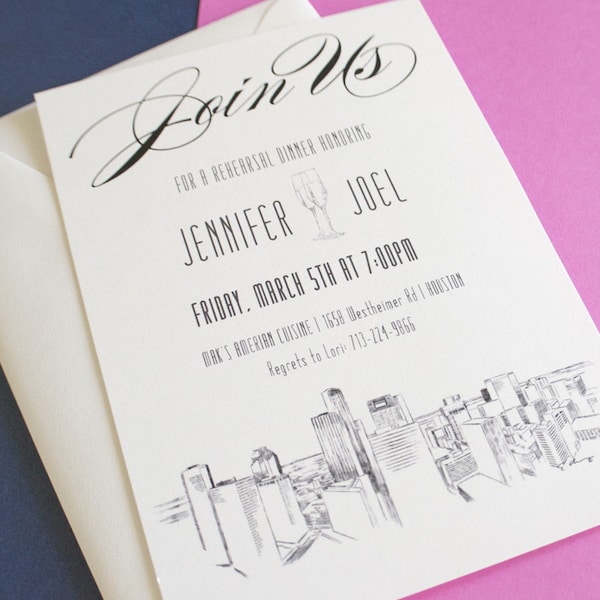 Houston Skyline Etsy