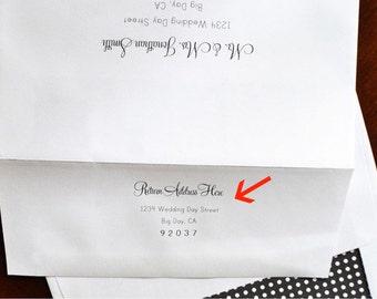 Return Address Printing: Save the Date & Invitation Envelopes (Sets of 25)