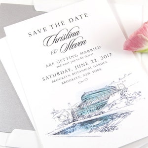 Brooklyn Botanical Garden Save the Date Cards (set of 25 cards)