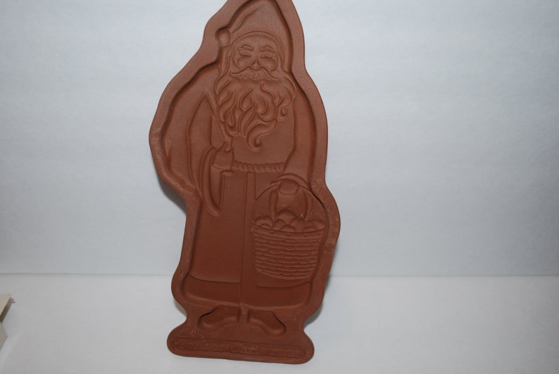 Sale Vintage Longaberger Cookie Mold Father Christmas Cookie Chocolate Soap Mold Supply Cookie