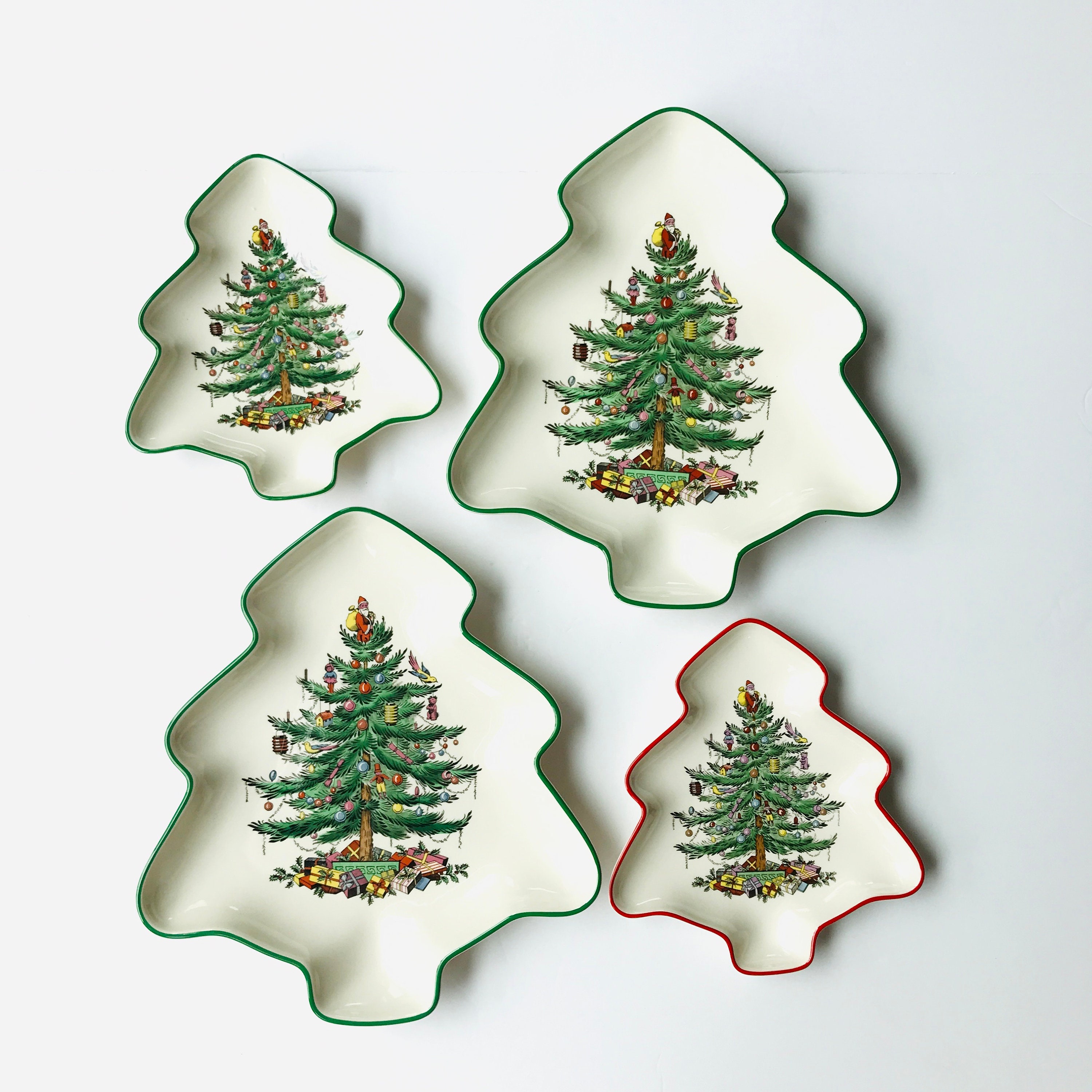 Spode Christmas Tree TreeShaped Candy Dish or Snack Tray with Etsy