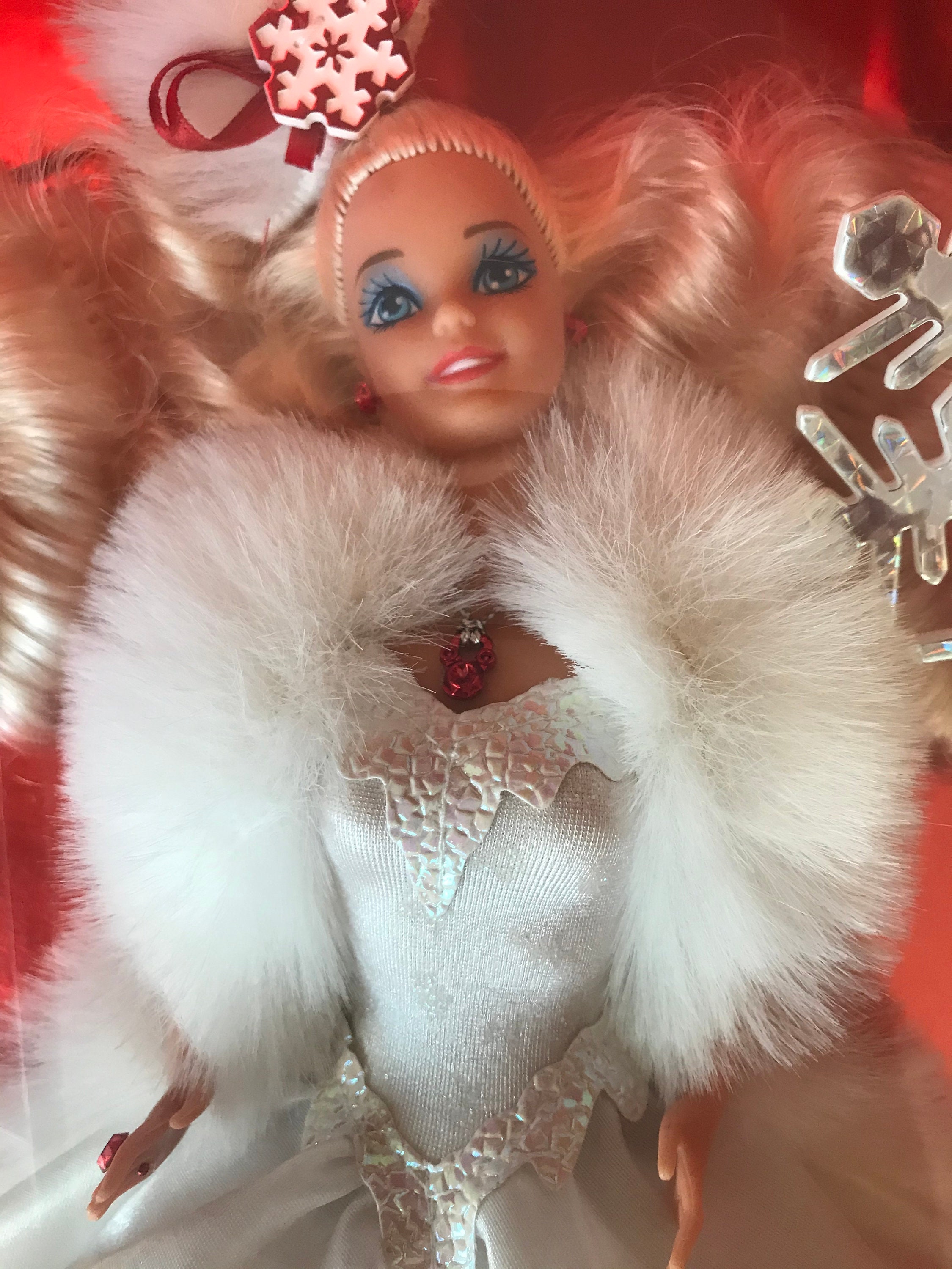 Barbie Doll 1989 Happy Holidays Winter Fashion Doll Snowflake | Etsy