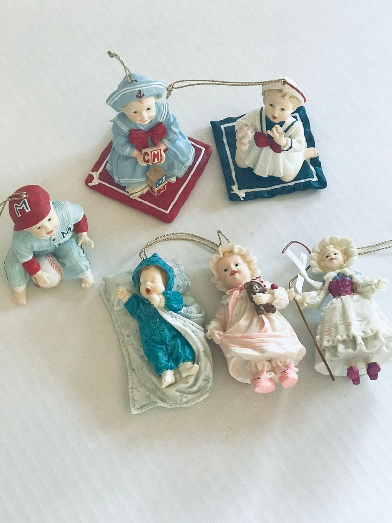 Ashton Drake Ornaments Baby Ornaments Yolanda Bello Lot of 6 Etsy