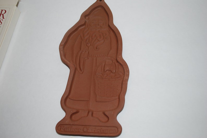 Sale Vintage Longaberger Cookie Mold Father Christmas Cookie Chocolate Soap Mold Supply Cookie