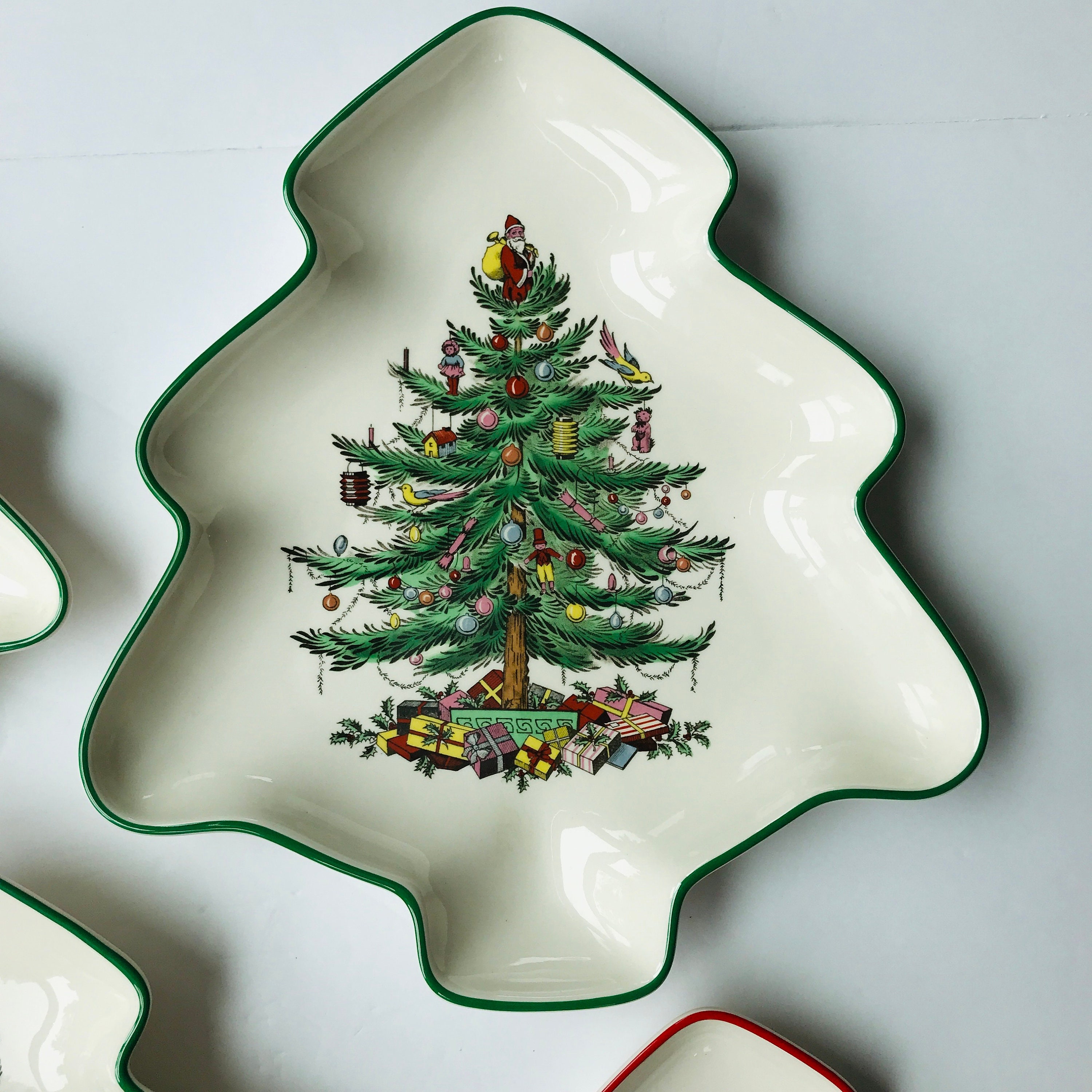 Spode Christmas Tree TreeShaped Candy Dish or Snack Tray with Etsy