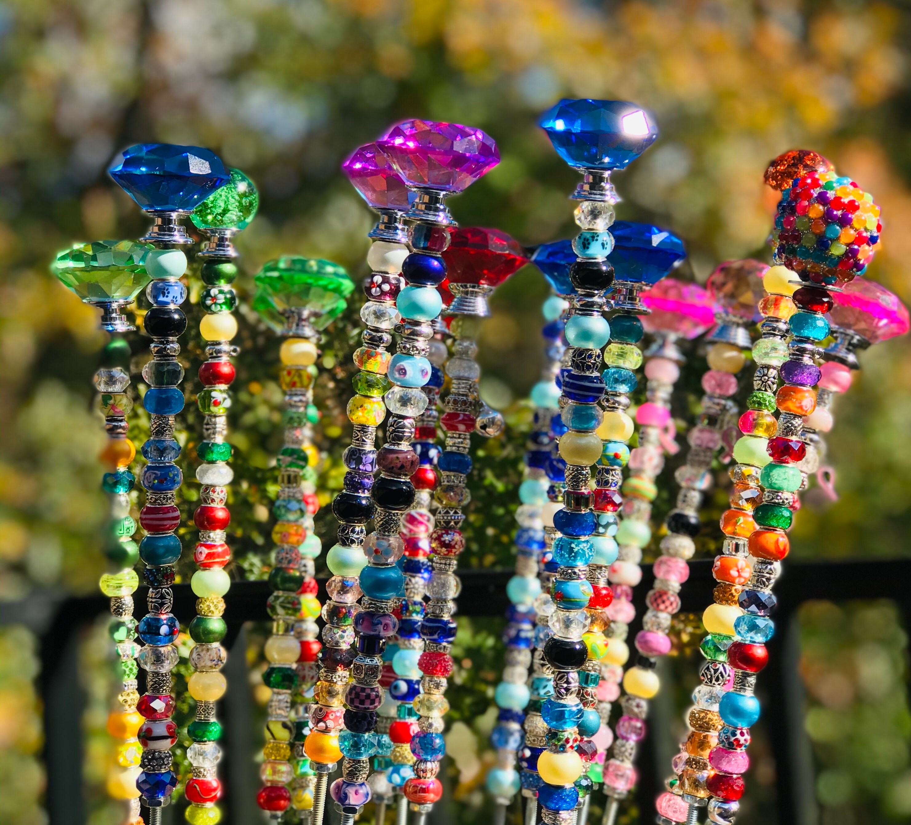 Personalized 14 Fairy Beaded Garden Stakes With Etsy