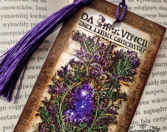 Bookmark-Book-Page marker-Amethyst-Journal-Healing stone-Crystal-Tassel-Gift-Wicca-Reading Lover-Library-Librarian-For her-For him-Love-Care
