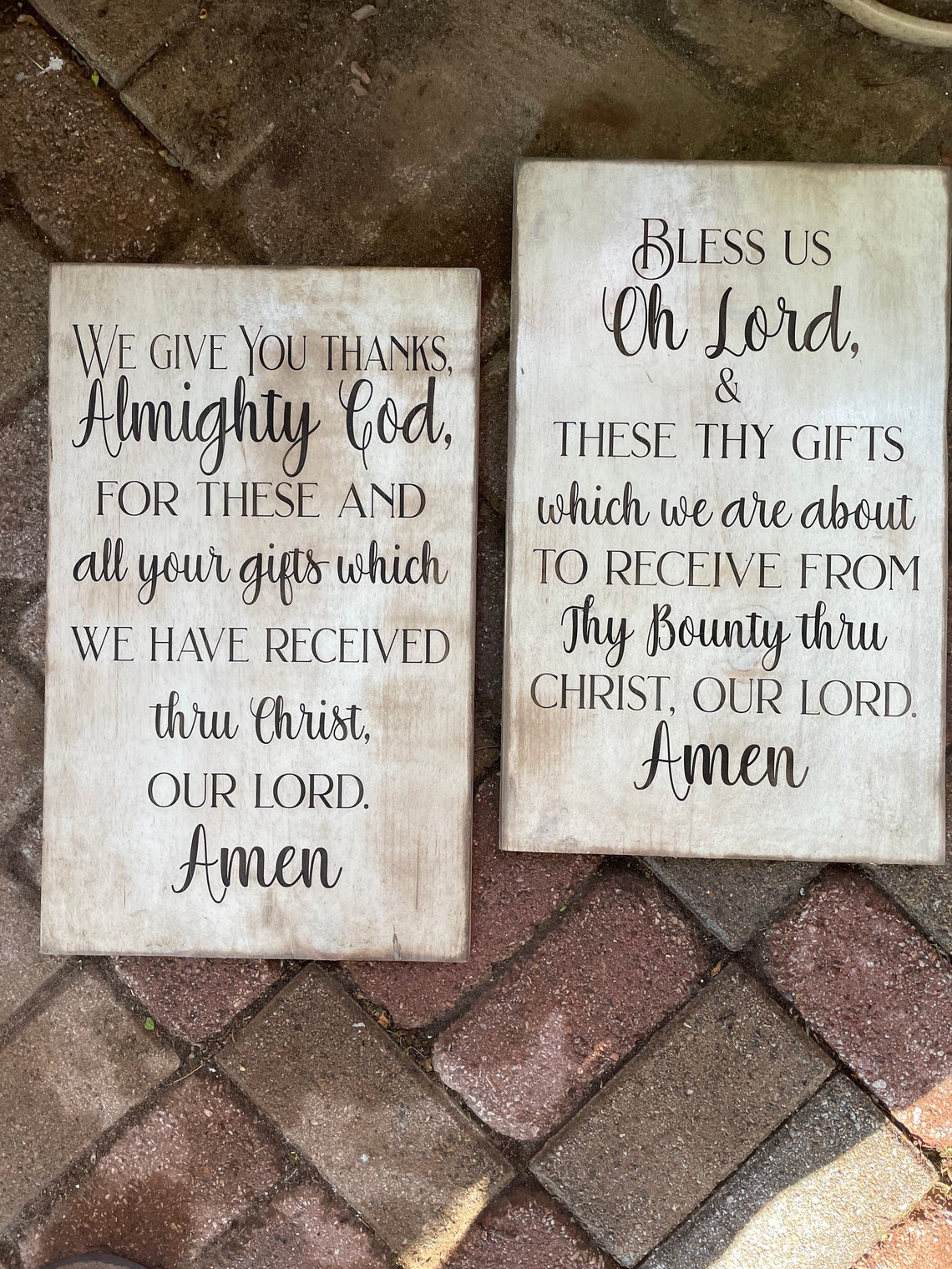 Paired Christian Plaques Etsy
