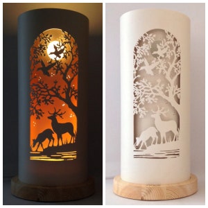 Deer Tree Table Lamp