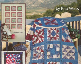 First STEPS in QUILTMAKING - Quilt Making by Rita Weiss PATTERN Book 5105 - Making Blocks, Joining Quilt Blocks, Adding Borders - Templates