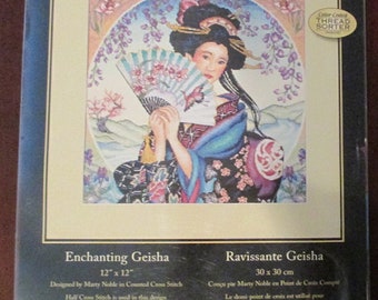 Vintage 80s Dimensions No Count Cross Stitch Serenade Kit New in Package Musical Instrument Cross Stitch