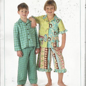 Children&#39;s Pajama PATTERN - Indygo Junction - Jack & Jill JAMMIES IJ842 - PJ&#39;s for Boys or Girls - Pajama Separates - Sizes 4,6,8,10,12 -