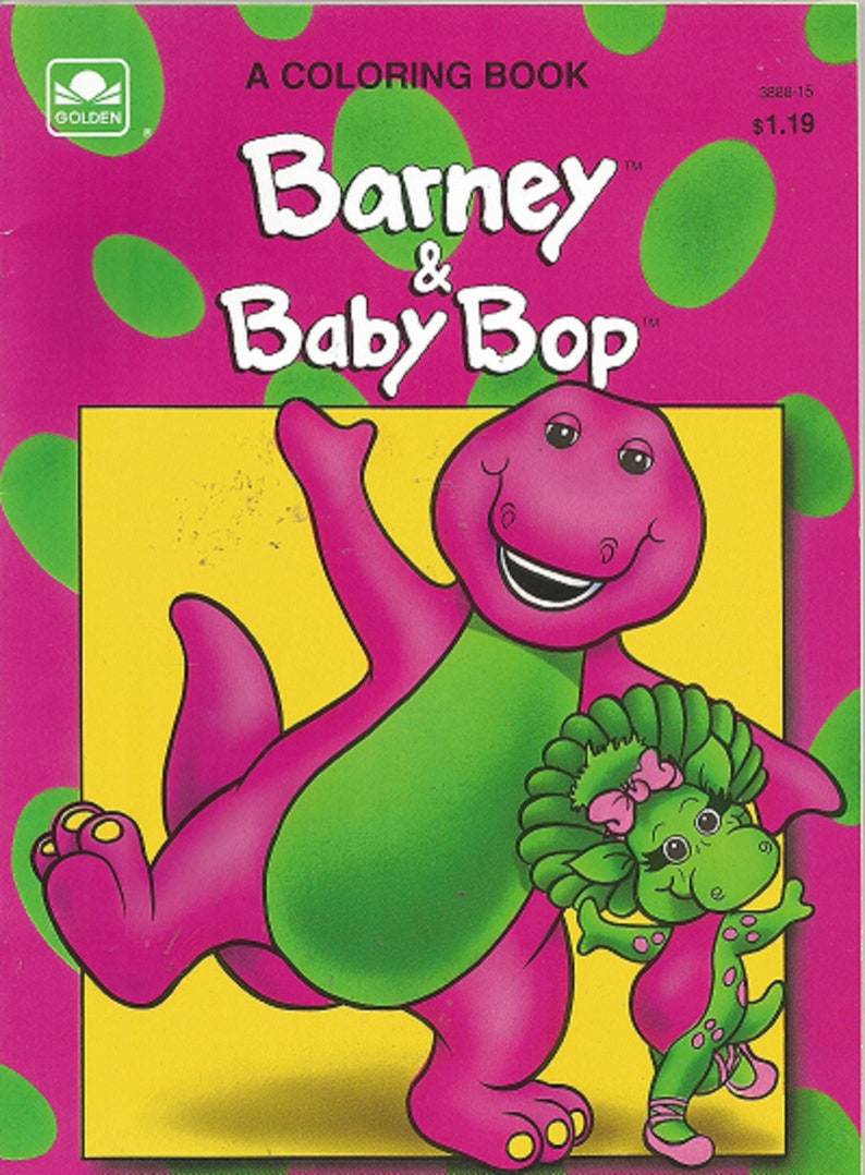 BARNEY & BABY Bop Coloring Book 1993 the Lyons Group A - Etsy