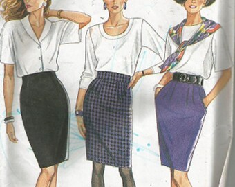 Women's/Ladies SKIRT New Look PATTERN 6471 - Six Sizes In One - STRAIGHT Skirt - Above Knee - Fitted Skirt - Size 8 - 18