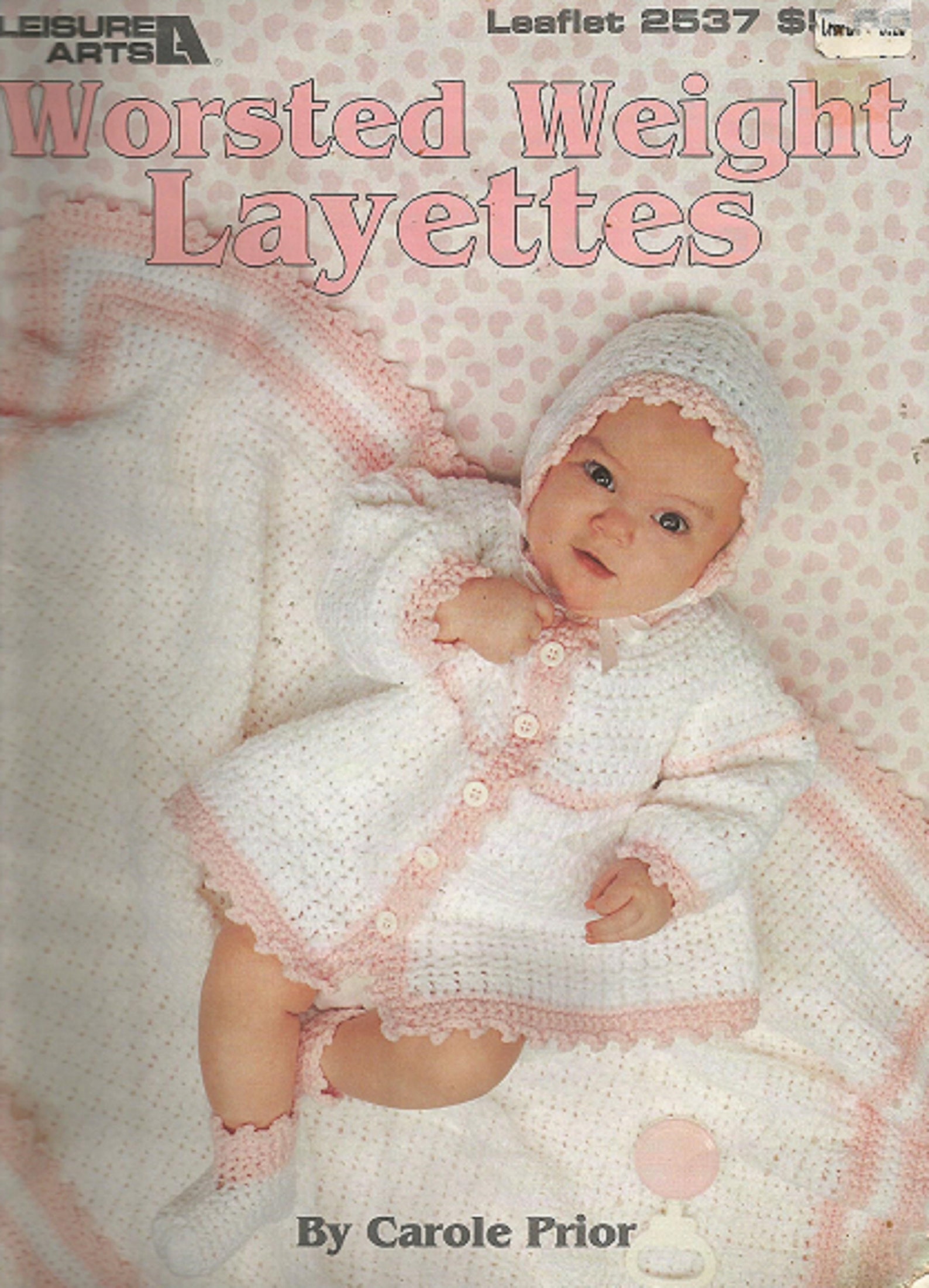 Vintage Leisure Arts WORSTED WEIGHT LAYETTES Crochet Pattern Etsy