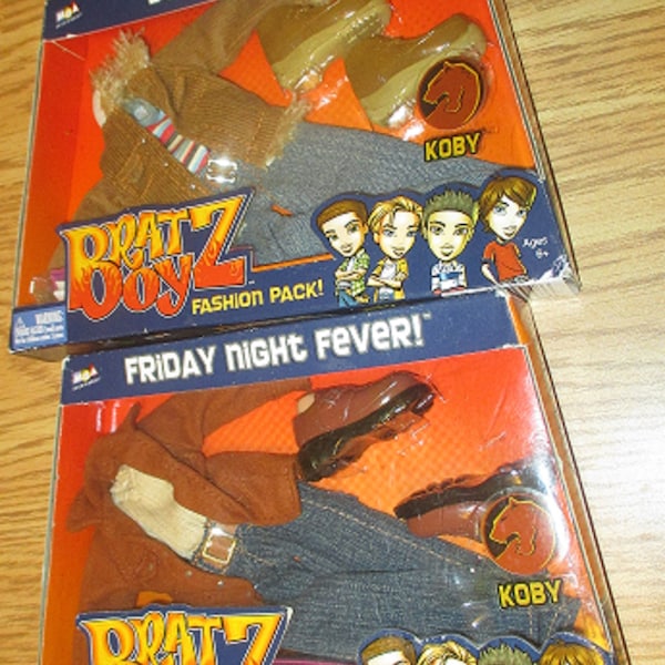 BRATZ Boyz Doll Fashion Pack OUTFITS - KOBY - School-Cool & Friday Night Fever - Unopened