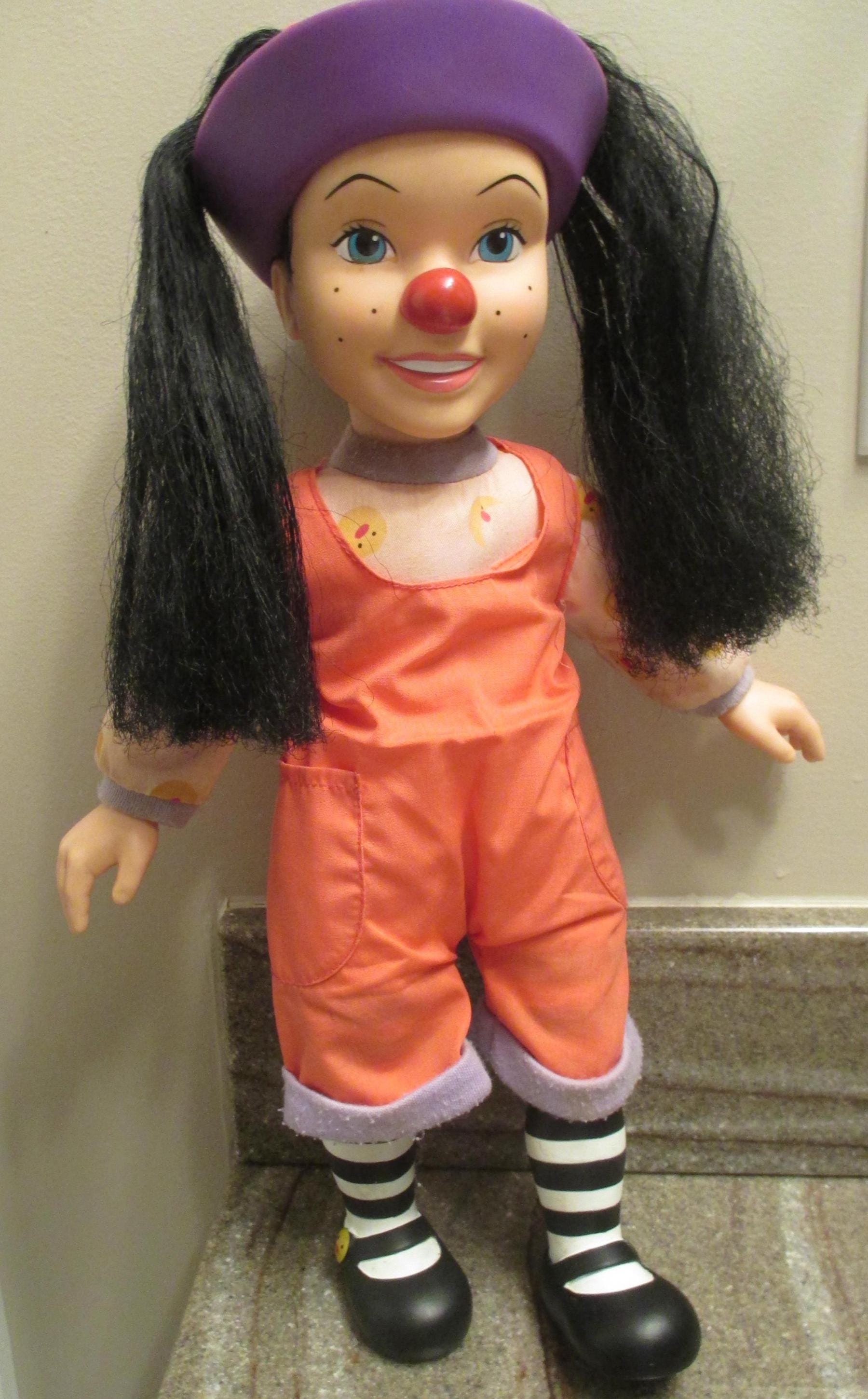 Vintage the Big Comfy Couch LOONETTE Vinyl/plush Clown DOLL