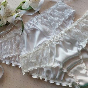 Silk Panties with Lace Inserts, Silk lingerie