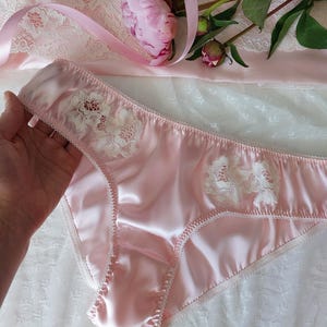Natural Silk, Pink Silk Panties, Silk Lingerie