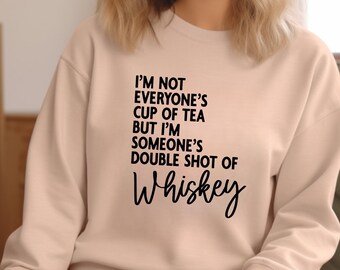 Whiskey Sweatshirt, Alcohol Sweatshirt, drinking sweatshirt, fun birthday gift, bourbon lover gift, drinking apparel, booze crewneck