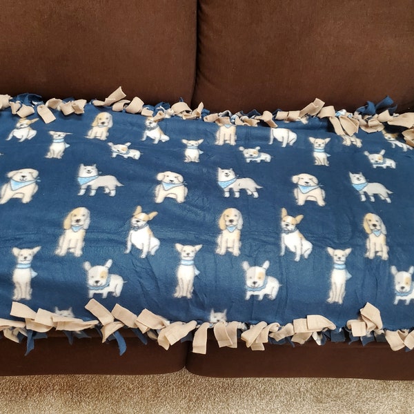 Fleece Tie Blanket Etsy