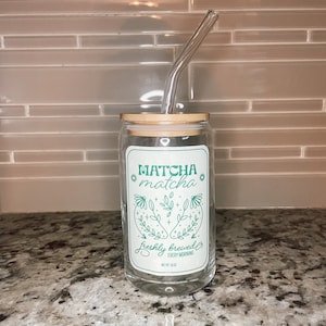 Morning Matcha Glass