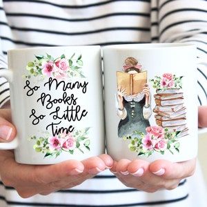 So Many Books So Little Time.Book Lover Mug.Book Club Coffee Mug.Book Lover Gift