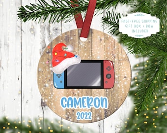 Children's Gaming Christmas Ornament. Video Game Christmas Ornament